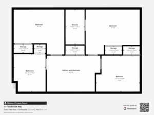 Floor plan of the first floor at 37 Fauldhouse Way, Glasgow