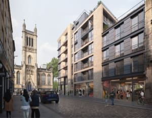 An artist impression of Artisan Real Estate development at Ingram Street, Glasgow